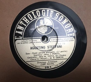 + 78 Touren Agostino Steffani Duo Sopran J. Peretti Alt M. Vhita EXC - Bild 1 von 2