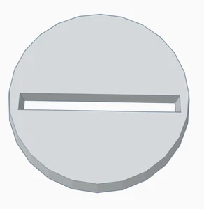 10x Blank slotted round Bases 25mm D&D Stargrave Frostgrave Pathfinder - Picture 1 of 3