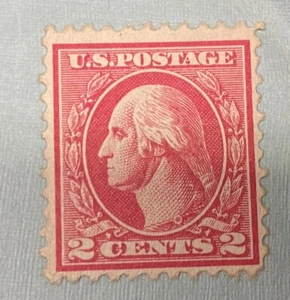 Rare George Washington Red Two (2) Cent USPS Postage Stamp 1920 - Picture 1 of 3