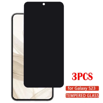 3Pcs Privacy Tempered Glass Outer Screen For Samsung Galaxy S23/S23+/S23 Ultra - Image 1 of 4