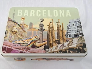 Birba Barcelona verschiedene Kekse Keksdose Made In Spain Künstlerisches Bild Deckel - Bild 1 von 13