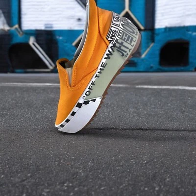 Vans Slip On Stacked Logo Stack Bright Marigold Platform Sneakers Unisex W7 M5.5 - Image 1 of 4