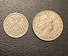 Austria 1000 Kronen 1924  and Germany 5 pfennig 1903 D