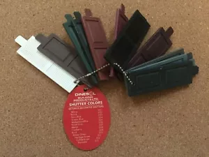 Vintage DINESOL Vinyl Shutter Color Samples Youngstown, Ohio - Picture 1 of 2