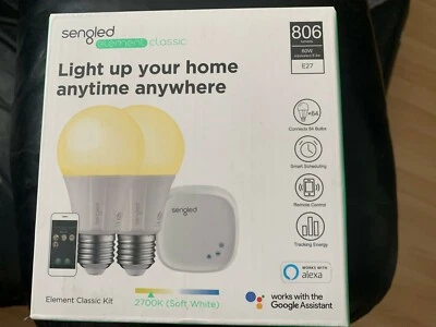 Sengled Element Classic Kit E27 E11-G23, Works With Amazon Alexa, Google Assist - Image 1 of 4