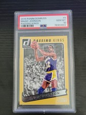 2015-16 Panini Donruss Passing Kings Magic Johnson #9 HOF PSA 10 RARE