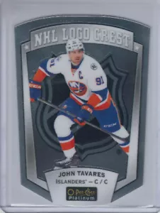 16/17 OPC Platinum New York Islanders John Tavares NHL Logo Crest card #NHLLD-14 - Picture 1 of 2