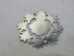 TIFFANY Sterling Silber SCHNEEFLOCKE LESEZEICHEN - Bild 1 von 4