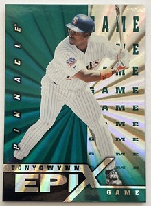 Tony Gwynn 1997 Pinnacle Epix Game Emerald #E9 - Padres HOF