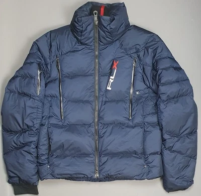 Ralph Lauren RLX Ski Puffer Down Navy Jacket Coat Size Mens Large - Image 1 of 4