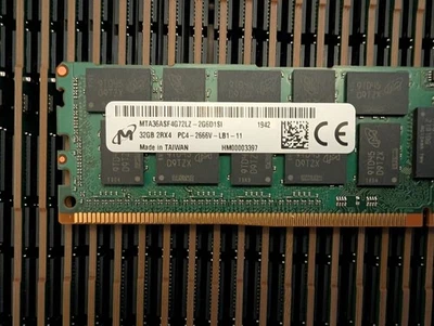 Memoria de servidor MICRON 32GB 2Rx4 PC4-2666V DDR4 MTA36ASF4G72LZ-2G6D1 Foto 1 de 2