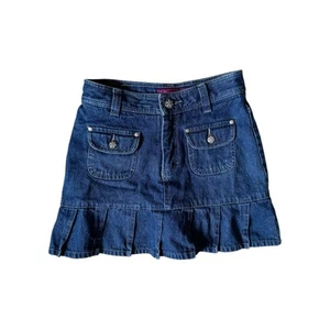 So clothing girls denim pleated skirt with pockets size 10 - Picture 1 of 5