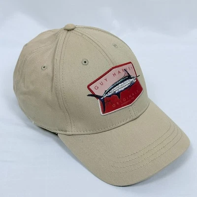 Gorra de Pesca Guy Harvey Originals Beige Marlín Bordado Parche Gorra Foto 1 de 4