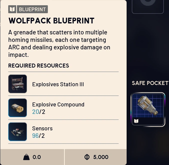 ARC RAIDERS Wolfpack Blueprint ANY PLATFORM | USA - Image 1 of 1