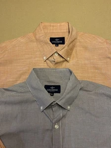 Lot of 2 HTF Lucchese Bootmaker Cowboy Western Shirt Men's XXL Brown Orange EUC - Picture 1 of 14