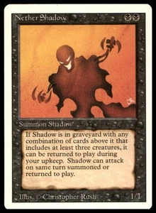 MTG - 3rd Edition - Revised - Nether Shadow - Rare - LP+ NM - Picture 1 of 2