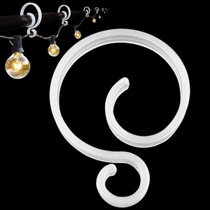 Banister Clips for Garland Christmas Light Clips Banister Stocking Hangers Ga... - Foto 1 di 5