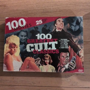 100 Greatest Cult Classics 100 Movies DVDs 25 Disc Set - Foto 1 di 5