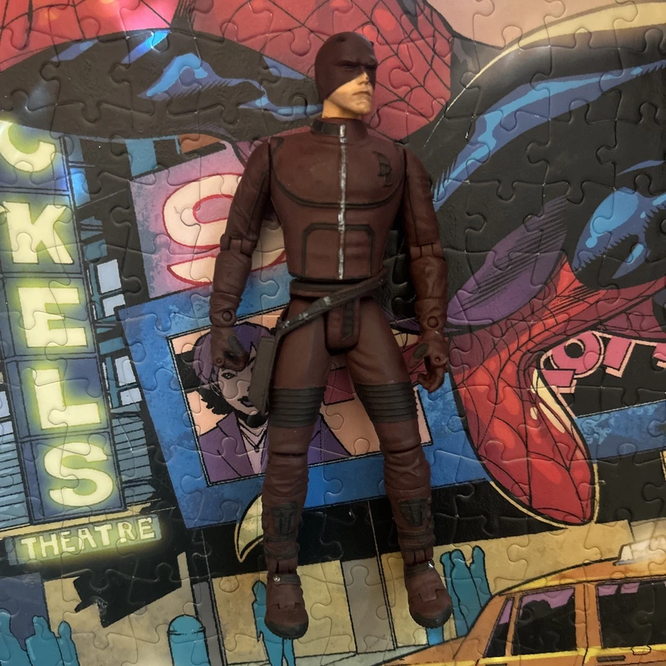 Figura de acción Daredevil Ben Affleck 6" 2002 ToyBiz pintura personalizada Marvel Legends Foto 1 de 2