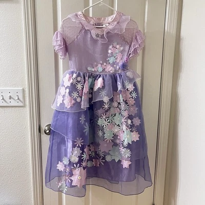 Disney Store Encanto Isabela Madrigal Dress Costume Halloween Girls Size 9-10 - Image 1 of 4