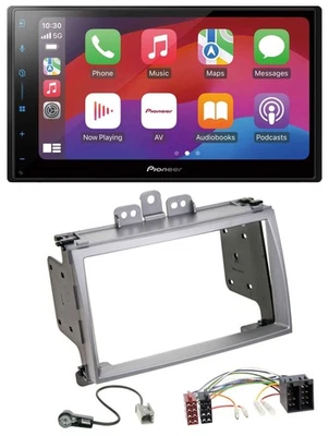 Pioneer DAB USB MP3 Bluetooth 2DIN Autoradio für Hyundai i20 2009-2012 silber - Bild 1 von 4
