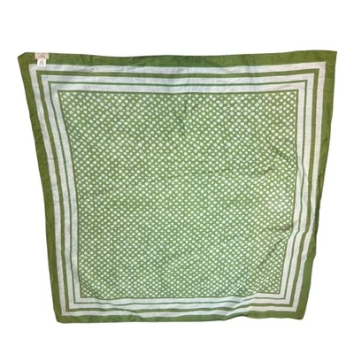 L.L. Bean Verde y Blanco 100% Algodón Lunares y Rayas Clásico Preppy OS Foto 1 de 4