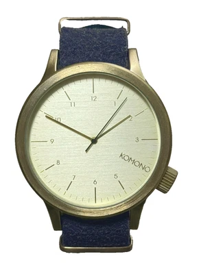 Reloj para hombre KOMONO Magnus esfera dorada correa de cuero Foto 1 de 2