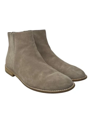 Eileen Fisher Mujer’s Talla 9 Botines Cuero Gamuza Tostado Botines Zapatos Foto 1 de 4