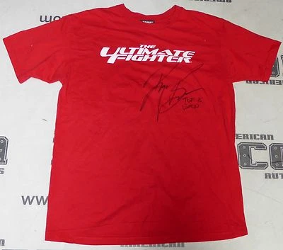 Ryan Bader Signed UFC The Ultimate Fighter 8 Fight Worn Used Shirt BAS COA Auto - Image 1 of 4