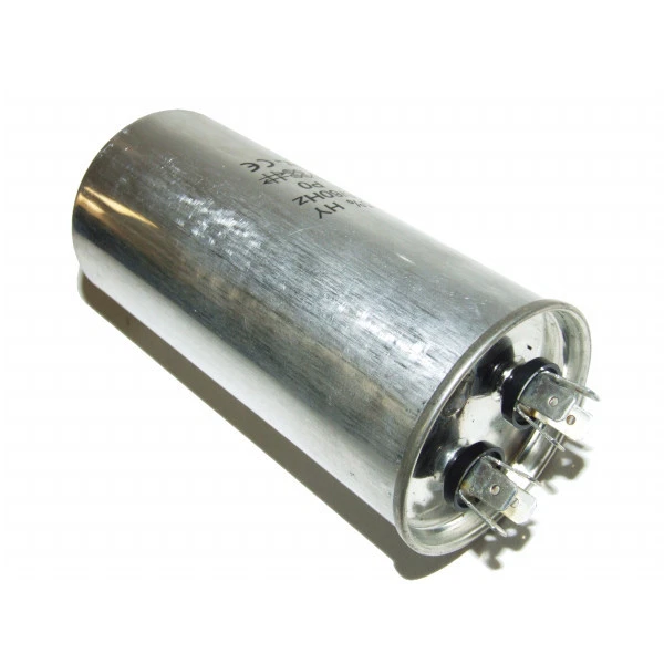 AIR CONDITIONER - METAL ROUND START CAPACITOR 100µF / 100UF 415V 4 TERMINALS - image 1 of 1