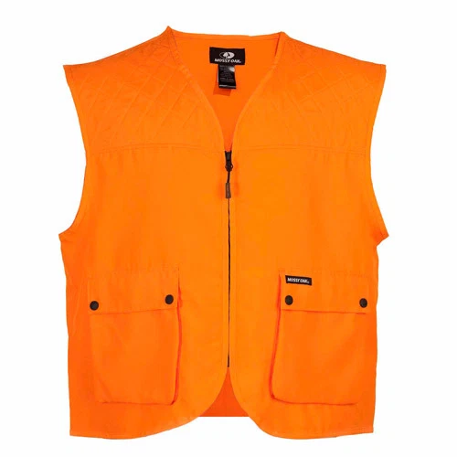 MEDIUM Mossy Oak BLAZE ORANGE UPLAND BIRDHUNTING VEST DEER HUNT Construction - Image 1 of 1