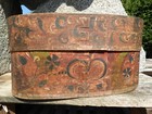 c.1750-1850 SPANSCHACHTEL 42x27cm original floral bemalt VIECHTAU BERCHTESGADEN?