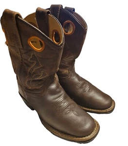 Masterson Western Botas de Vaquero Juveniles Talla 1M Cuero Buckaroo Vaquero Rockabilly - Imagen 1 de 14