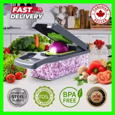 16 in 1 Gemüse Obst Zerkleinerer Schneider Lebensmittel Zwiebel Gemüse Würfelschneider Küche - Bild 1 von 4