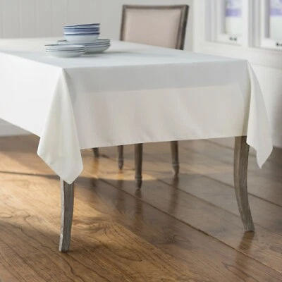 LA Linen Polyester Poplin Rectangular Tablecloth, 60 by 84-Inch. Made in USA - Image 1 of 2