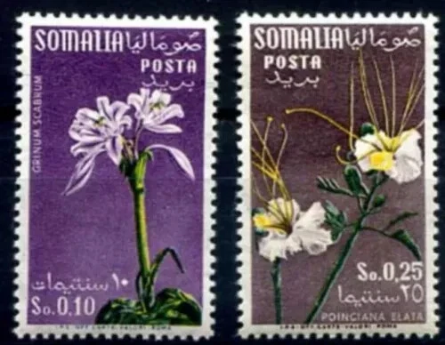 s53139 SOMALIA 1959 Fiori Fil. Stelle 0,10 + 0,25 2v Foto 1 de 1