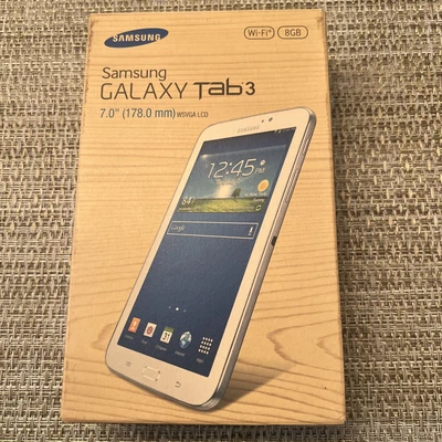 Samsung Galaxy Tab 3 8GB Tablet 7" (178 mm) White SM-T210RZWYXAR NEW (Open Box) - Image 1 of 4