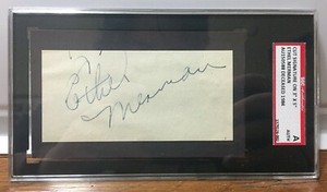 d1984 ANNIE GET YOUR GUN signed 3x5 Index Card ETHEL MERMAN - AUTHENTICATED