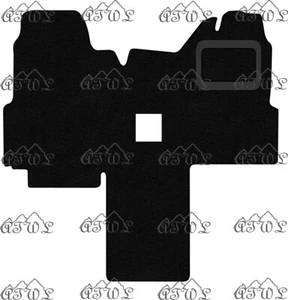 FORD TRANSIT MK6 WALKTHROUGH 2000-2006 MASSGESCHNEIDERTE TEPPICHBODENMATTE (ZAHNRADSTICK) - Bild 1 von 11