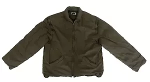 Vintage J. Crew Gänsedaunen wandelbare gefütterte Jacke Weste olivgrün Gorpcore Y2K L - Bild 1 von 10