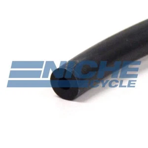 Black Universal Motorcycle Rubber Fuel Oil Gas Line 1/4" 6mm - Picture 1 of 2