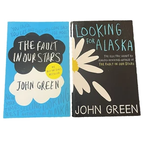 John Green Paperback Book Bundle The Fault In Our Stars & Looking For Alaska  YA - Picture 1 of 14