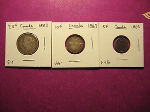Extra Rare 1883  CANADA SET - Picture 1 of 7
