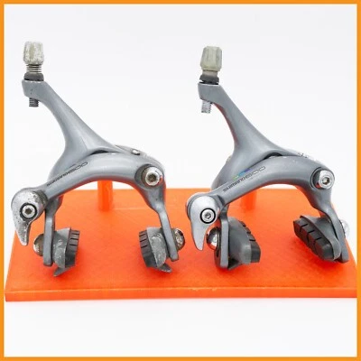 SHIMANO 600 BRAKE CALIPERS ROAD BIKE BICYCLE BR-6403 VINTAGE 90s 6400 DUAL PIVOT - Immagine 1 di 4