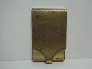 Sweet 'N Low Sweetner Brass pack Case holder Monogrammed MAP vintage - Picture 1 of 6