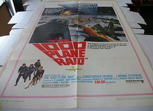 THE 1000 PLANE RAID POSTER ONE SHEET - 27 X 41 - 1963 - Picture 1 of 1