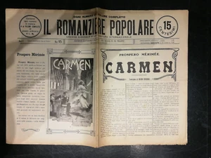 IL ROMANZIERE POPOLARE 1911 N°7-11-15 CARMEN - LA GRENADIERE - TARTARINO #LOT - Imagen 1 de 3