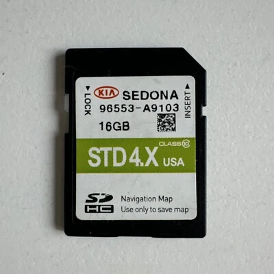 KIA 2016-2017 SEDONA SOUL EV Map Navigation SD Card 96553 A9103 - Image 1 of 2