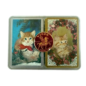 Vintage Playing Card Sets Cats Kittens *Complete* Made in Hong Kong - Picture 1 of 7