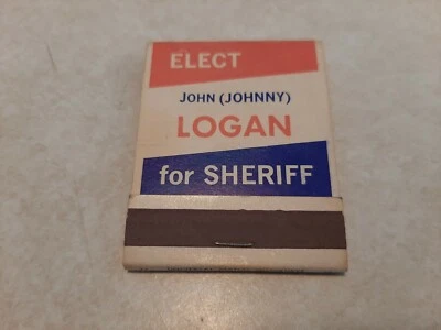 Raro 1968 Johnny Logan "Milwaukee Braves" elegido para Sheriff Matchbook firmado Z2 Foto 1 de 4